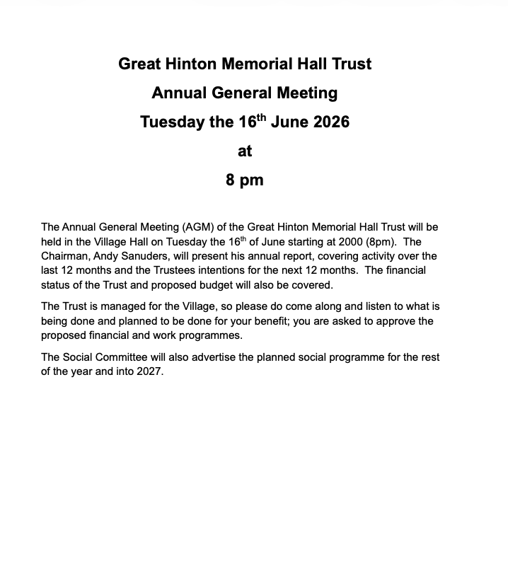 GHMHT AGM